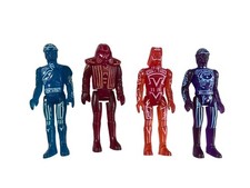 Vintage 1981 Walt Disney Tron Movie Red SARK Action Figure Toy Rare Lot of 4 picture