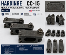 Lot of 3 HARDINGE WEDGE EXTENSION TOOL HOLDER - CC-15 picture