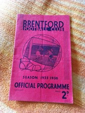BRENTFORD v Aston Villa 21/9/1935 1935/1936 - PRE-WAR football programme (1) picture