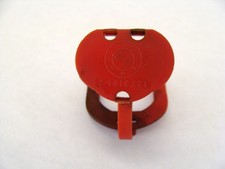 BMW E28 E23 E24 RED DIOGONTIC PORT COVER W/LEASH RARE RARE RARE 12521273101 picture