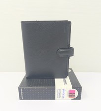 Filofax Finsbury Pocket Black Leather Agenda Organizer 025360 New Box picture