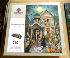 WENTWORTH WOODEN JIGSAW PUZZLE 250 PIECES  AN EERIE WELCOME  SEASONAL  COMPLETE picture