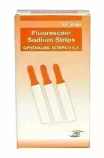 Ophthalmic Fluorescein Strips lot pack of 10 PC WITH EXPEDITE SHIPPING picture