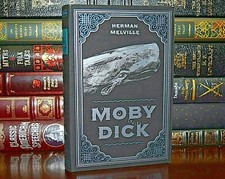New MOBY DICK Herman Melville Suede Leather Feel Ribbon Marker Deluxe picture