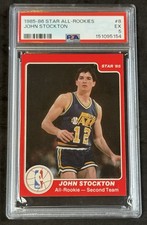 1985 1985-86 Star Company JOHN STOCKTON All Rookie EX PSA 5 Utah Jazz picture