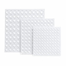 300 PCS Cabinet Door Bumpers Self Adhesive Silicone Dots for Cabinets Clear picture