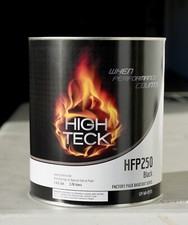 HIGH TECK HFP 250 GM 8555 EBONY BLACK BASECOAT AUTO PAINT GALLON SIZE picture