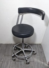 Vintage DENTSPLY USA F&F Koenigkramer Adjustable Dental Stool Dentist Exam Chair picture