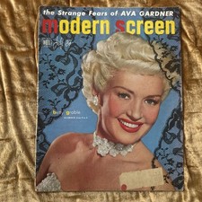 Modern Screen 💄 Ava Gardner’s Strange Fears + Betty Grable Glamour 💃 VTG picture