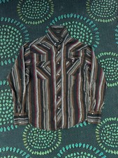 Vintage Wrangler Western Striped Pearl Snap Shirt picture