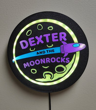 DEXTER AND THE MOONROCKS band logo illuminated sign picture