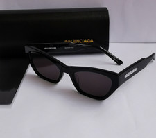 Authentic Balenciaga BB0447S Black/Grey Full-Rim Rectangle Unisex Sunglasses picture