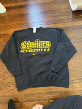 Nike NFL Pittsburgh Steelers Crewneck Sweatshirt Black/Yellow Size M picture