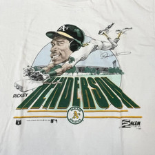 Vintage Rickey Henderson Short Sleeve White All Size S-5Xl Tee Shirt  AC2607 picture