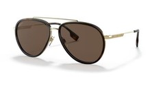 BURBERRY BE3125 101773 59mm Oliver Gold Dark Brown Sunglasses picture