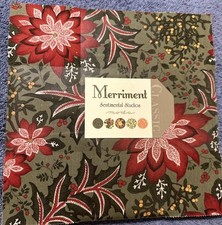Moda “Merriment” Winter Holiday 42 10” Squares By Sentimental Studios NOS picture