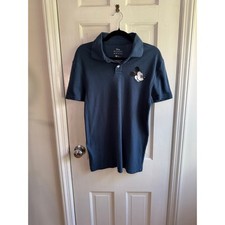 Disney Parks Mickey Mouse Men’s Small Blue Polo Shirt Embroidered Logo EUC picture