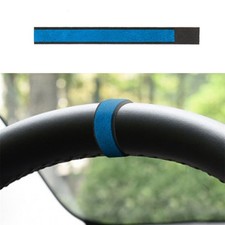 Soft Suede Black Blue Steering Wheel Marker Strip Trim For Tesla Model 3 Y 2019+ picture