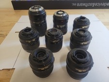 Lot of 8 Nikon DX AF-S Nikkor Camera Lens Lot READ DESCRIPTION picture