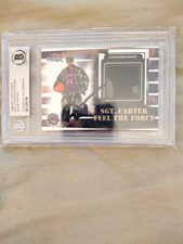 Fleer 1999-00 Fleer Force Vince Carter Sgt. Carter Fatigues Auto BAS 0011281796 picture