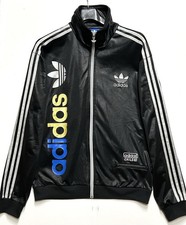 Adidas Vintage Chile 62 Track Jacket, Black, Mens Large, Trefoil 3 Stripes. picture