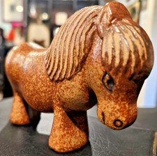 Vintage Lisa Larson Pony Horse Figurine Lilla Skansen Gustavsberg Sweden 1978 picture
