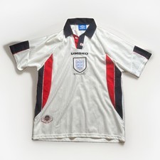 Vintage England Home Football Shirt 1997/99 Adults, Size L picture