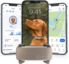 Tractive Smart Dog GPS Tracker | Dog Collar Accessory (Brown) picture