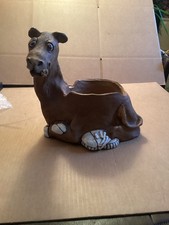 Vintage RARE Dave Grossman Camel Planter 11 Inches Tall Signed Clay 1976 picture