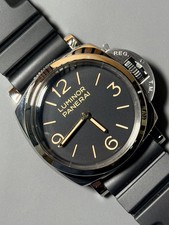 Panerai Luminor 1950 3 Days Black Brown Leather Strap PAM 00372 Complete 2013 picture