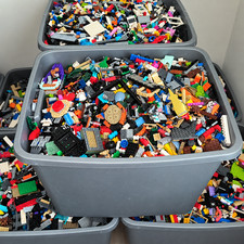 Bulk LEGO LOT 5 pound box Bricks, parts, Pieces, Tires accessories by the pound picture