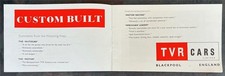 TVR GRANTURA Mk IIA Car Sales Brochure c1961 picture