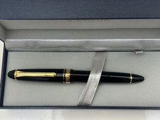 [New] Sailor Profit Standard 21K MF Nib Black Gold Fountain Pen w/Box From JAPAN picture