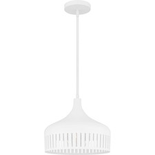 Matte White One Light Pendant from the Quoizel Pendant Collection picture