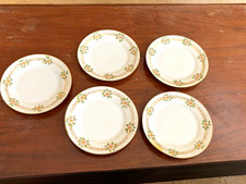 Antique Hand Painted Nippon 6.5” Floral Plates – Set of 5 picture