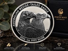 2026 Australia $1 Silver Wedge-Tailed Eagle Coin 1oz Uncirculated Collectible picture