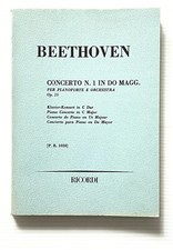 Beethoven Concerto No. 1 In C Major For Piano Ricordi SC 1987 picture