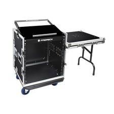 PRORECK Road Case 20'' Rackable with Slant Mixer Top, Plywood, Side Table 12U picture