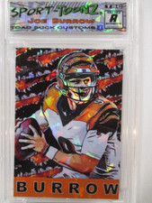 2025 Cincinnati Ripped SP /200 Joe Burrow Ice Art Refractor NFL zx2 rc picture