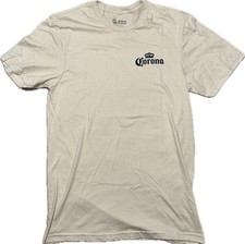 JEDCo Men’s Corona Find Your Beach Beige Graphic Shirt Sz S New picture