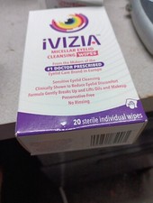 iVIZIA Micellar Eyelid Cleansing Wipes 20ct EXP 06/2025 picture