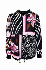 Salvatore Ferragamo Women's Nylon Jacket Size L Multicolor Floral Print picture