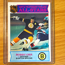 Topps 1974-75 Bobby Orr First Team All-Stars #288 Boston Bruins NHL picture