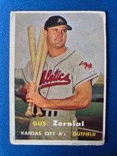 1957 Topps Baseball #253 Gus Zernial PR picture
