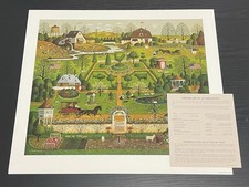 Charles Wysocki Uncle Jack's Topiary Tendencies Limited Edition S/N Print picture