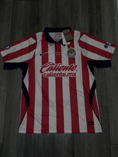 Nike Large Club Deportivo Guadalajara Chivas Soccer Jersey Red/White/Navy picture