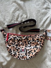 Brighton Spotted Love Swing Bag Leopard Print Crossbody Bag NWT picture