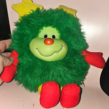 Vintage 1983 Rainbow Brite Lucky Sprite Plush Mattel Green 12in picture
