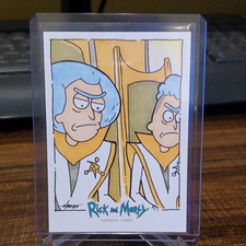 2018 Cryptozoic Rick and Morty 1/1 Sketch card Council of Ricks Signed  picture