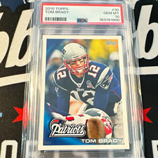 Topps 2010 Topps Tom Brady #30 PSA 10 Base Set New England Patriots picture